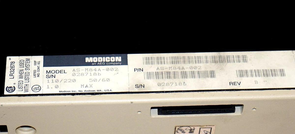Used MODICON AS-M84A-002 REV. B CPU MODULE ASM84A002