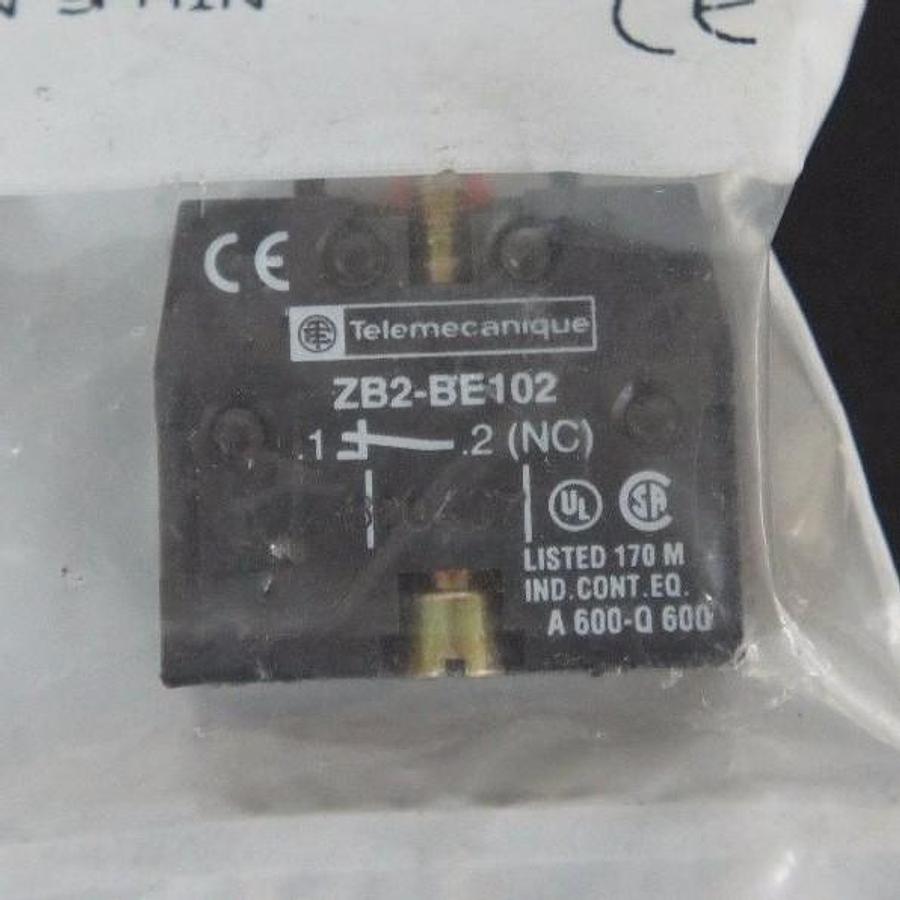Used LOT OF 3 NEW TELEMECANIQUE ZB2BE102 CONTACT BLOCKS