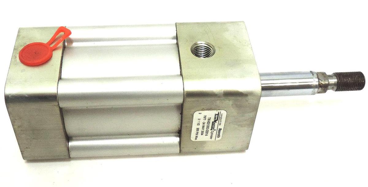 Used NEW REXROTH-BOSCH TM-821000-03014 CYLINDER SQUARE 2IN BORE 1-1/2IN STROKE 200PSI