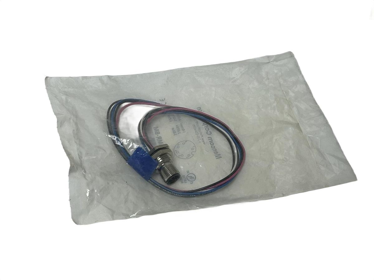 Mencom MDC-6MR-BM Mini-Plus Receptacle 6-Pin Male 1/2" NPT 12" Leads - NSFS