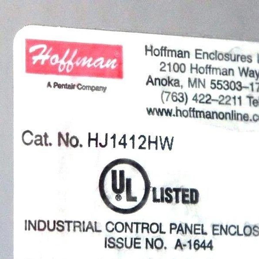 Used HOFFMAN ENCLOSURES HJ1412HW FLAT HINGED SCREW CVR ENCLOSURE
