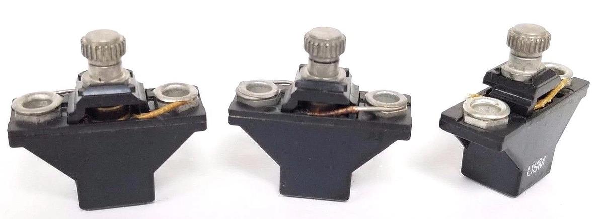 Used LOT OF 3 ALLEN BRADLEY HEATER ELEMENTS W30, W31