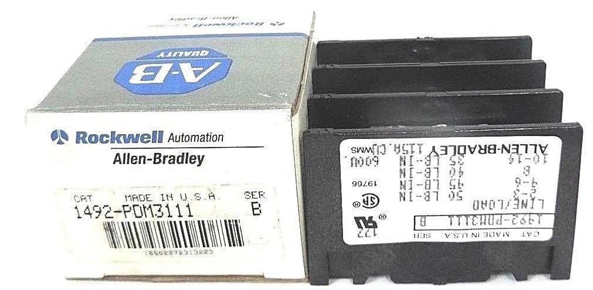 Used NIB ALLEN BRADLEY 1492-PDM3111 POWER BLOCK 1492PDM3111, SER. B