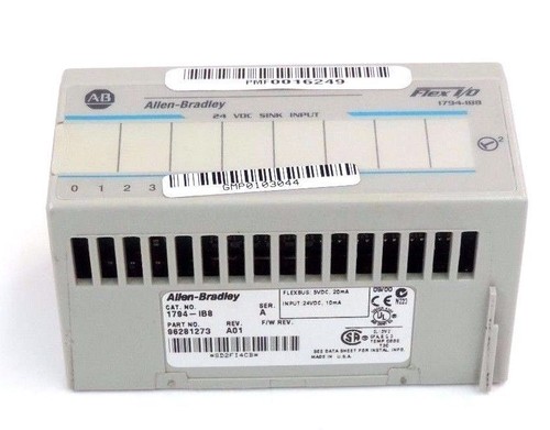 Used REPAIRED ALLEN BRADLEY 1794-IB8 SER. A FLEX I/O INPUT MODULE 96281273 REV. A01