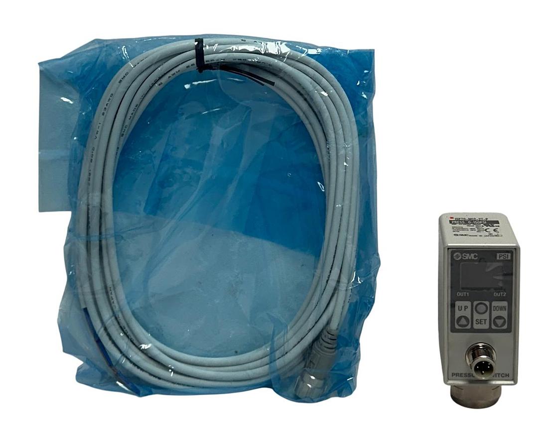 Used SMC ISE70-N02-27-PS / ISE70N0227PS Digital Pressure Switch ISE70/75 12-24V NSMP
