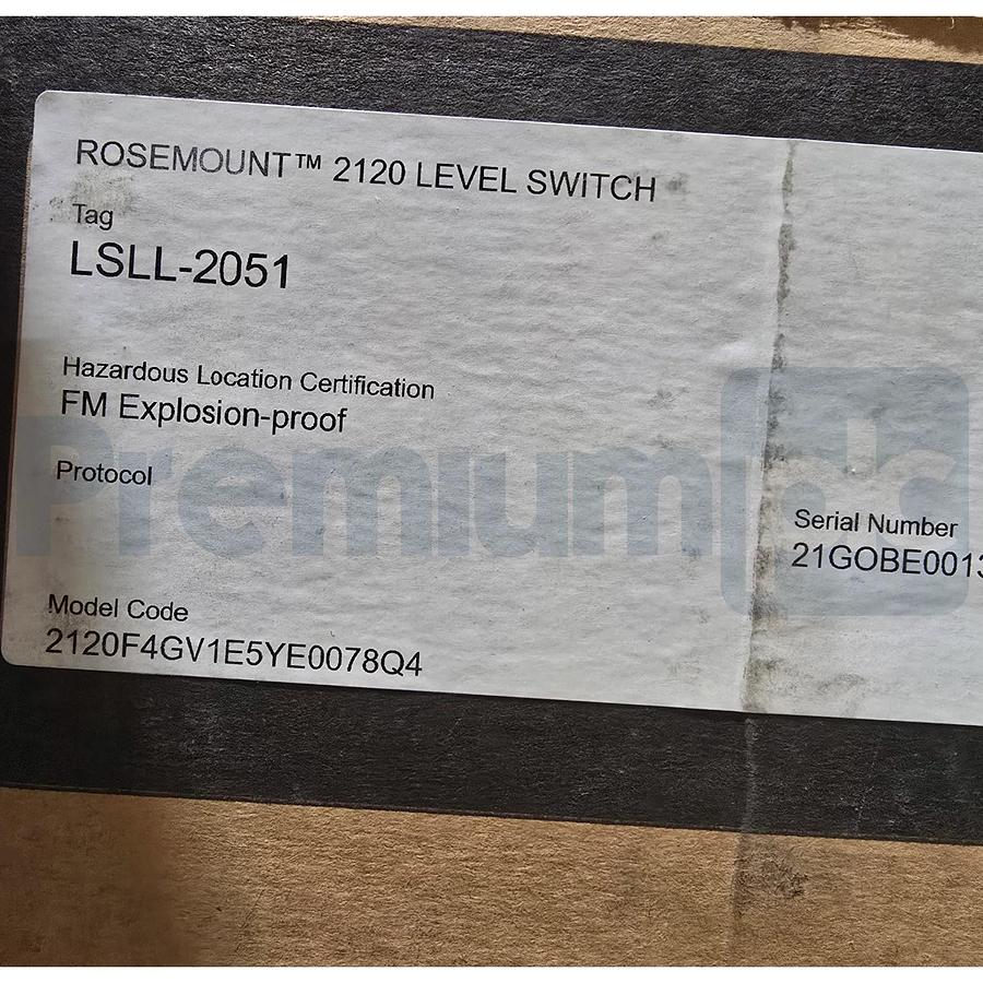 Used Rosemount 2120 Liquid Level Switch Vibrating Fork 2120F4GV1E5YE0078Q4 NSFS