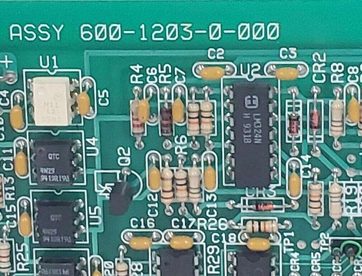 Used GOULD / MODICON ASSY. 600-1203-0-000 REV. A CONTROLBOARD PCB 60012130000