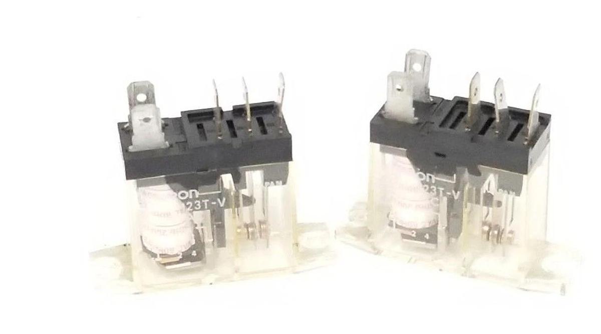 Used LOT OF 2 OMRON G2R-1123T-V RELAYS 200VAC, G2R1123TV