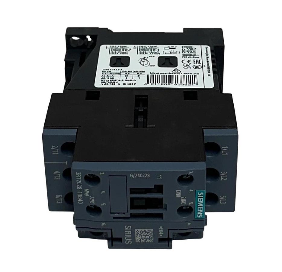 SIEMENS 3RT2028-1BB40 / 3RT20281BB40 SIRIUS MAGNETIC IEC CONTACTOR 3-POLE NSMP