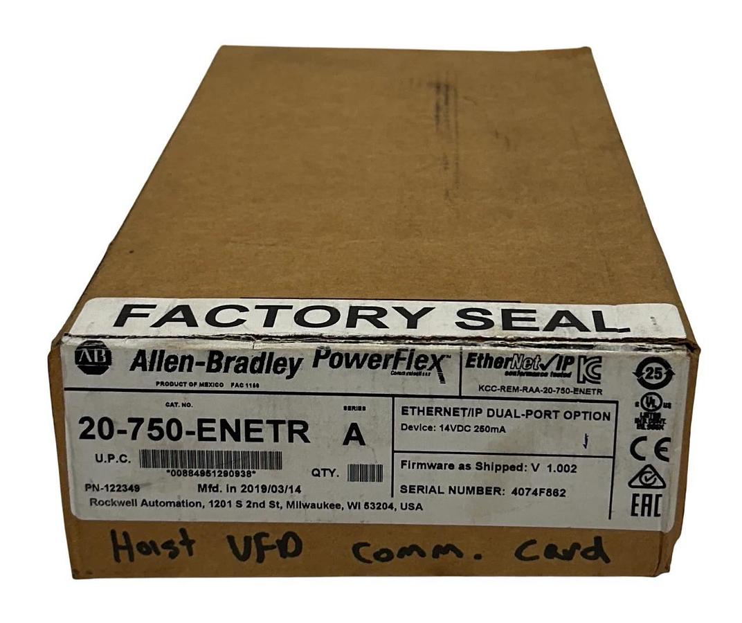 ALLEN BRADLEY 20-750-ENETR /A PowerFlex EtherNet/IP DUAL-PORT OPTION MODULE NSMP