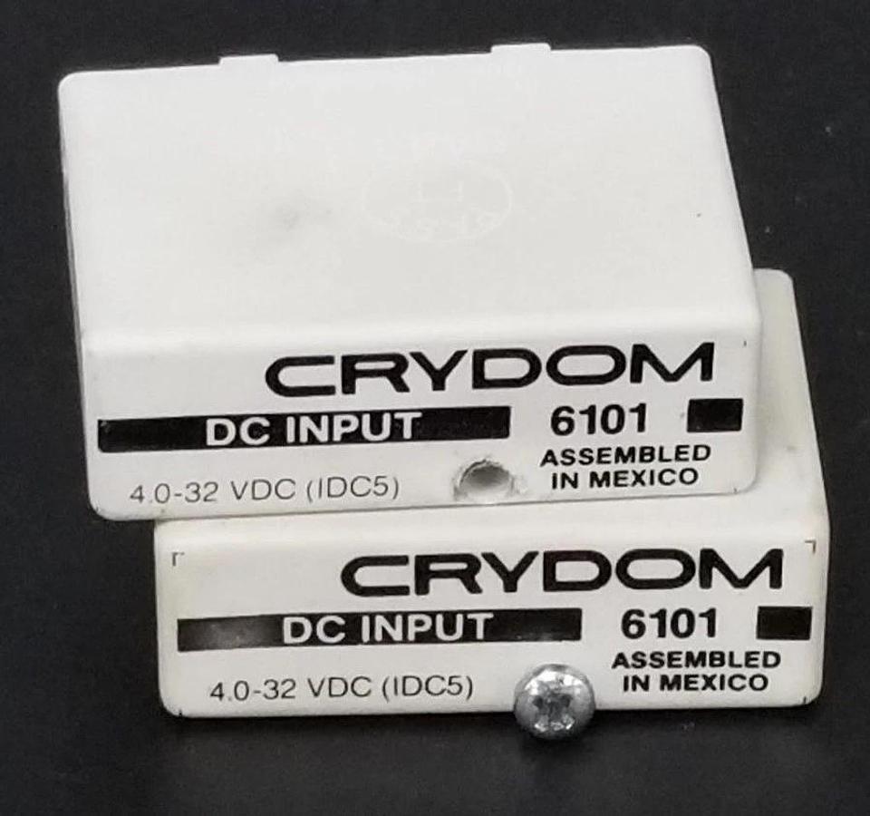 Used LOT OF 2 CRYDOM 6101 INPUT MODULES 4.0-32VDC IDC5