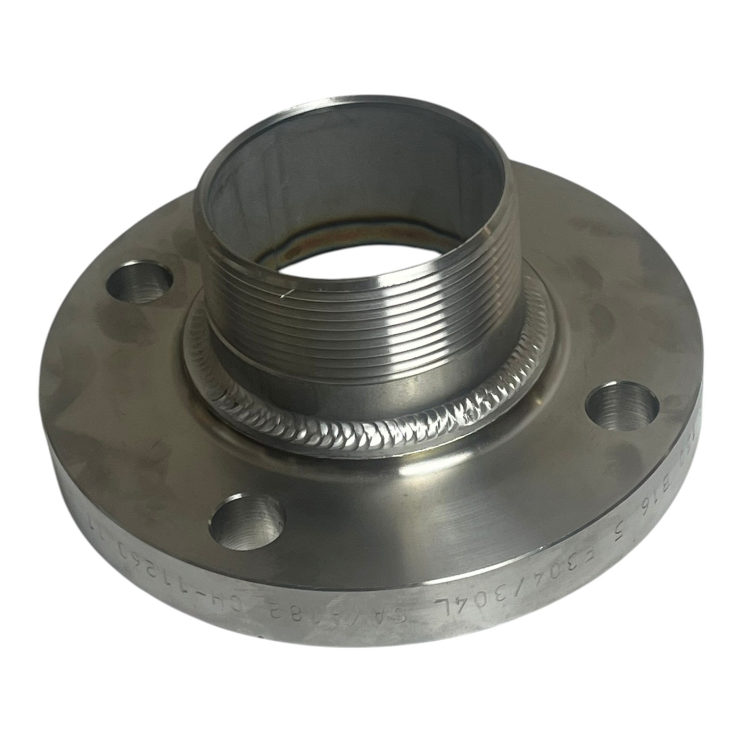 Used Chandan India 3" SORF 150 Stainless Flange To NPT Adapter F304/304L ProMach