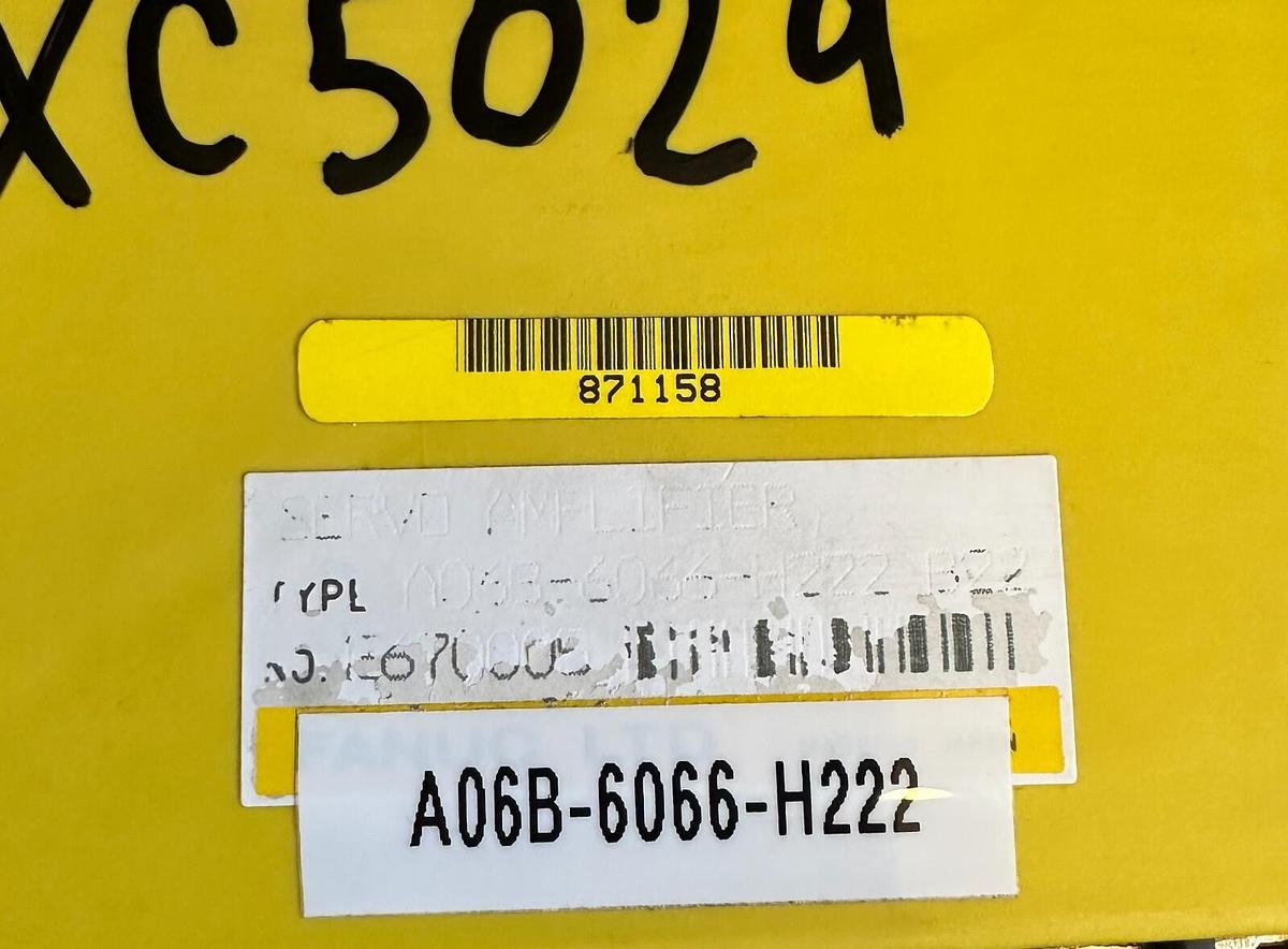 Used FANUC A06B-6066-H222 / A06B6066H222 2-AXIS SERVO AMPLIFIER C SERIES
