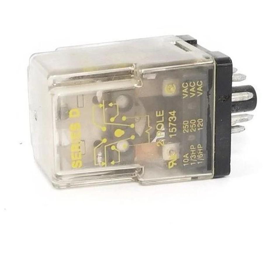 Used SQUARE D 8501-KPD12V53 RELAY SER. D 2PDT 24VDC 8501KPD12V53