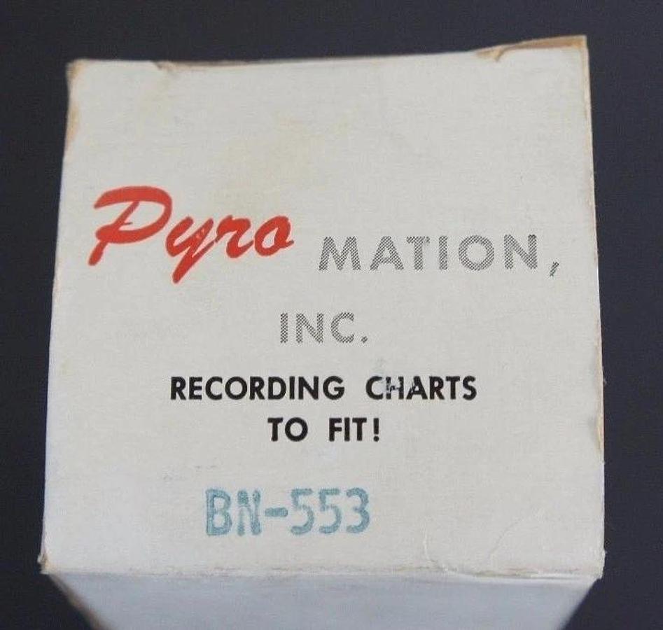 LOT OF 2 NIB PYROMATION, INC. RECORDING CHART PAPERS FITS BN-553