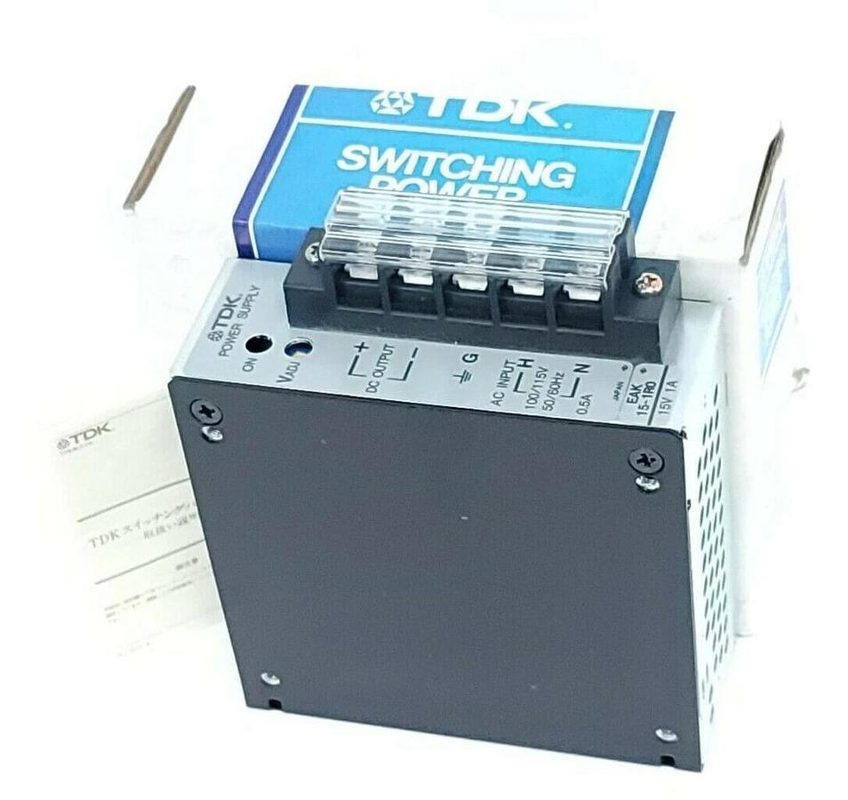 Used NIB TDK EAK-15-1R0 POWER SUPPLY EAK151R0 15V 1A