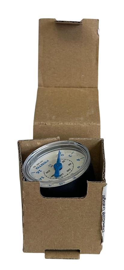 Used 2 FESTO MA-40-16-1/8 / 345395 SERIES E3 MANOMETER PRESSURE GAUGES 0-16BAR NSMP