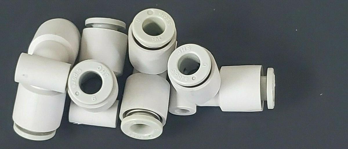 Used LOT OF 4 NEW SMC KQ2L-06-00 UNION ELBOW FITTINGS 6MM, KQ2L0600