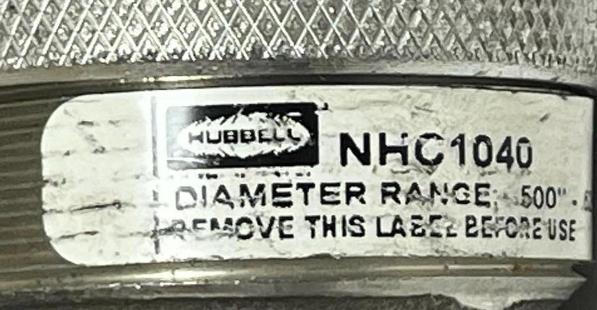 Hubbell NHC1040 Liquid-Tight Cord Connector – 90° Male, 1" NPT, Aluminum