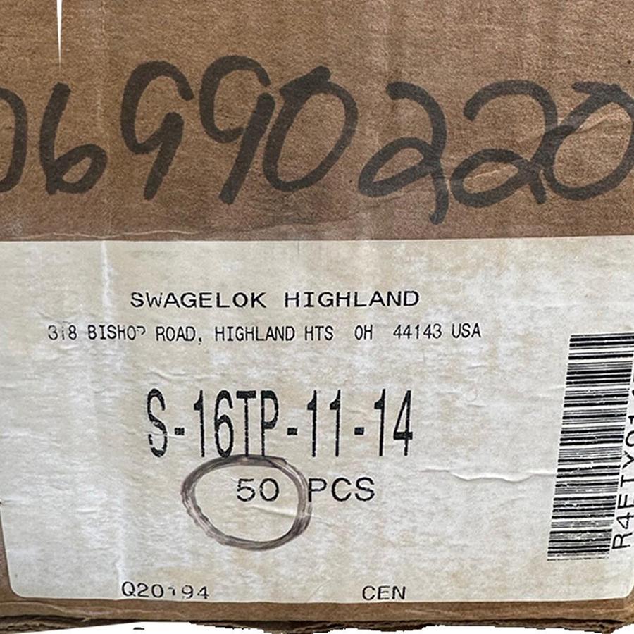 Used 50 NEW SWAGELOK S-16TP-11-14 / S16TP1114 CARBON HEAT EXCHANGER TUBE PLUGS 1''