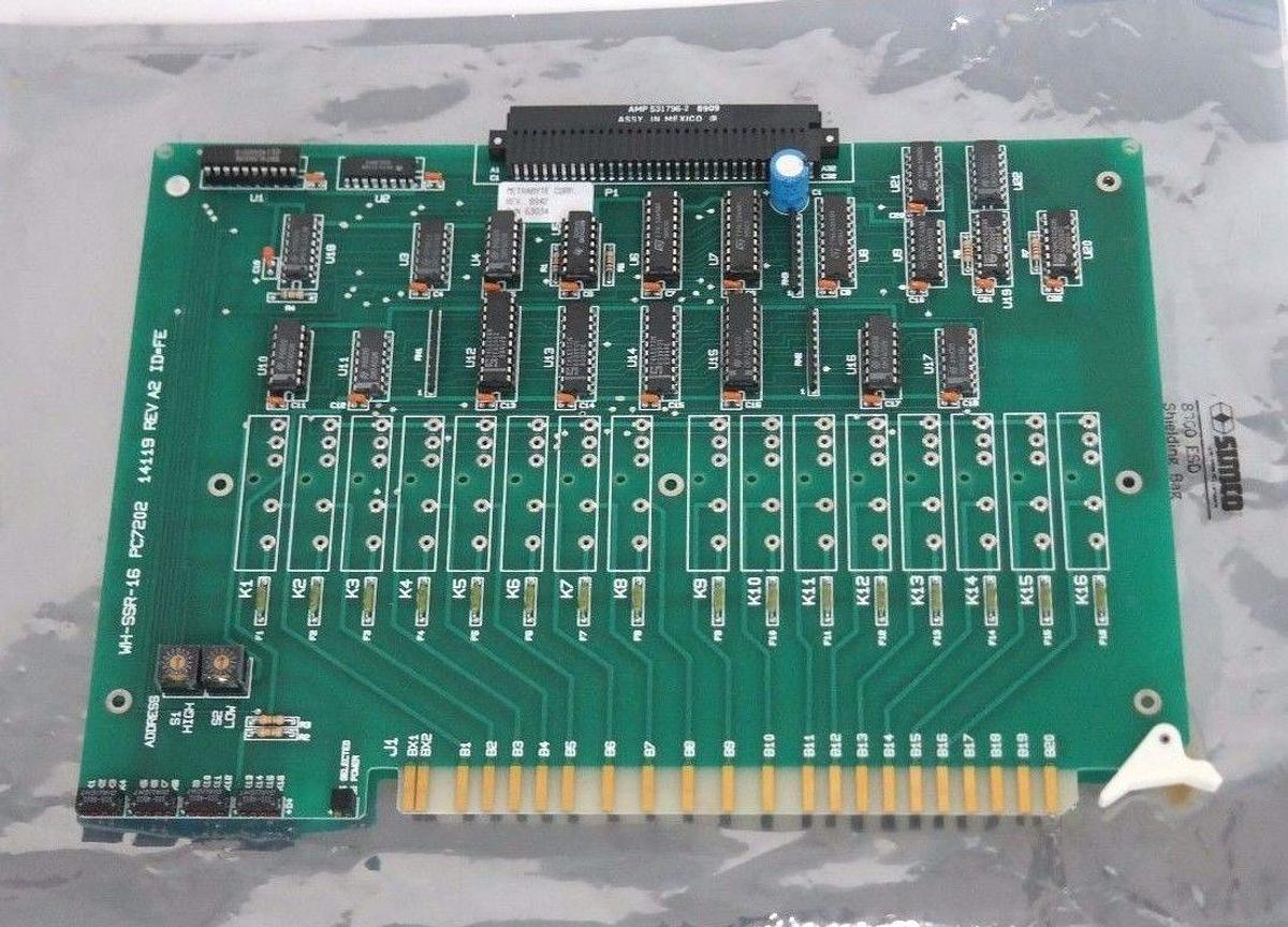 Used NEW METRABYTE CORP. WH-SSR-16 BOARD WHSSR16, PC7202 14119 REV. A2 ID=FE