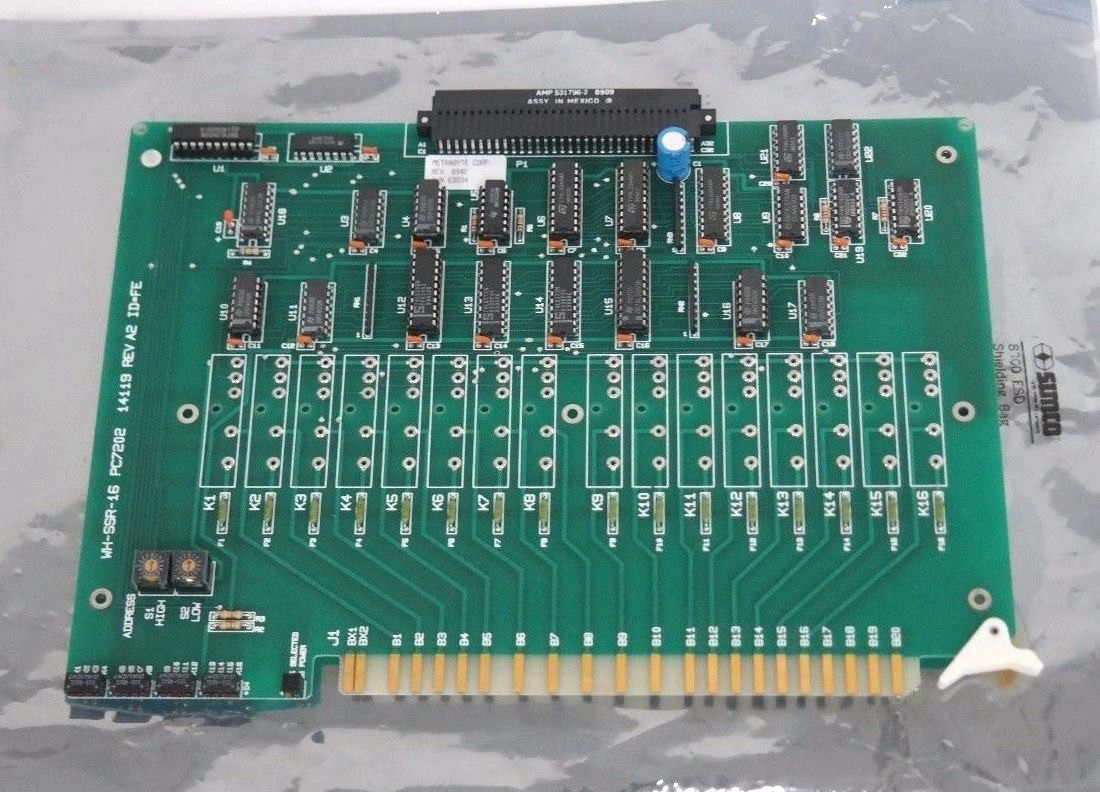 Used NEW METRABYTE CORP. WH-SSR-16 BOARD WHSSR16, PC7202 14119 REV. A2 ID=FE