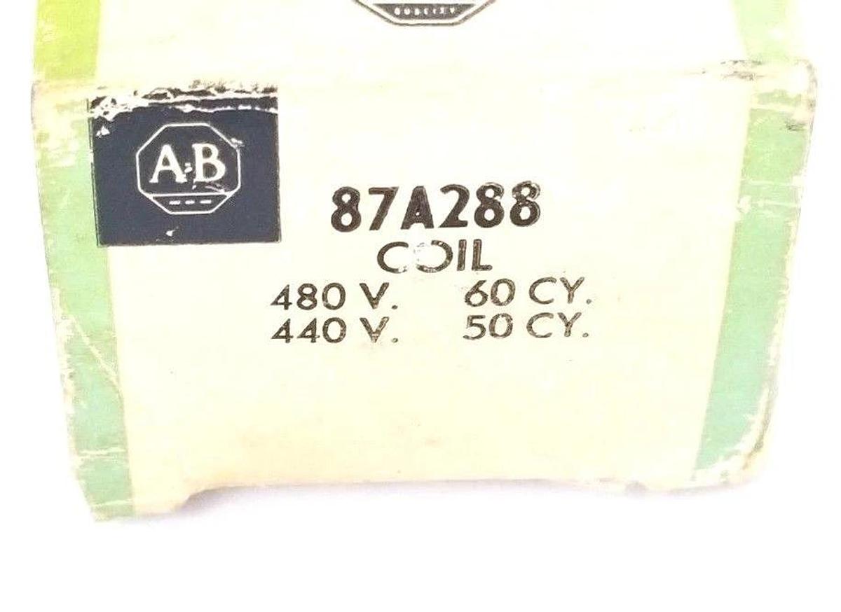 Used NIB ALLEN BRADLEY 87-A288 COIL 480V-60CY 440V-50CY 4-POLE 87A288