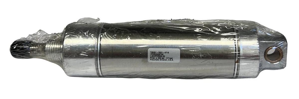 Used PARKER 1PSR00006790 SR SERIES DOUBLE-ACTING PNEUMATIC CYLINDER 2-1/2'' ST NSMP