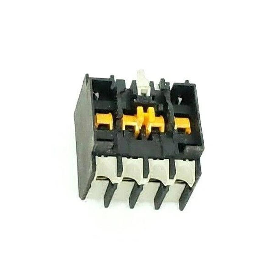 Used TELEMECANIQUE LA1DN04 AUXILIARY CONTACT BLOCK 4NC, LA1 DN04