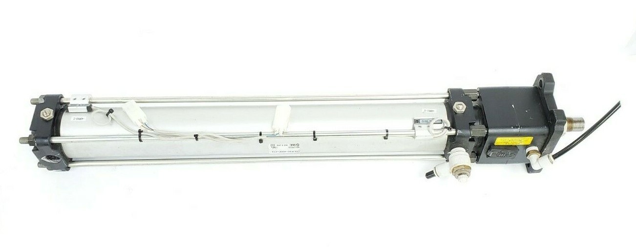Used SMC CDL1F50-400F-Z73 PNEUMATIC TIE ROD CYLINDER 1.0MPA MAX CDL1F50400FZ73