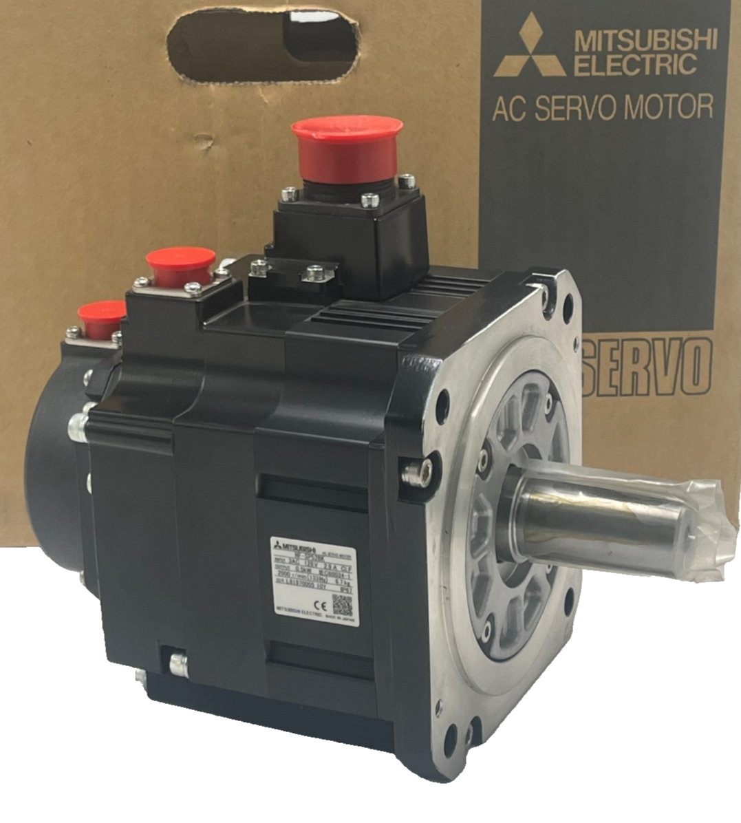 Used MITSUBISHI HF-SP52K AC Servo Motor 0.5kW 500W 2000 RPM w/ Brake MELSERVO J3 Ser.