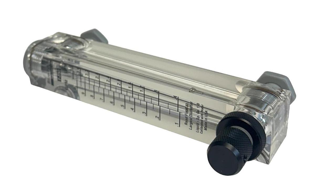BLUE-WHITE INDUSTRIES 29002-002 / F-55375LA / F-550A FLOW METER .1-1 GPM NSMP