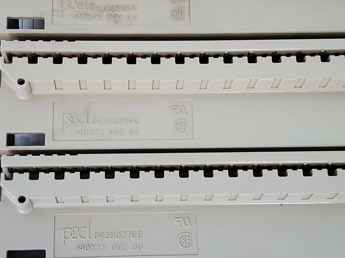 Used LOT OF 3 AEG MODICON 140-XTS-002-00 TERMINAL STRIPS 40 POINTS, 140XTS00200