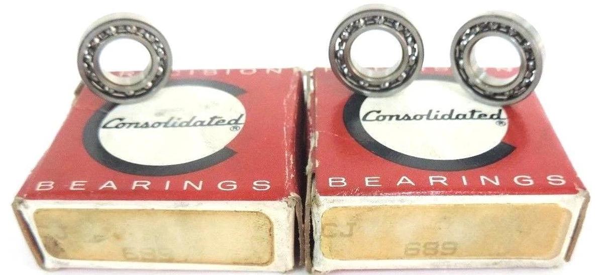 Used LOT OF 3 NIB CONSOLIDATED BEARINGS CJ 689 BEARINGS