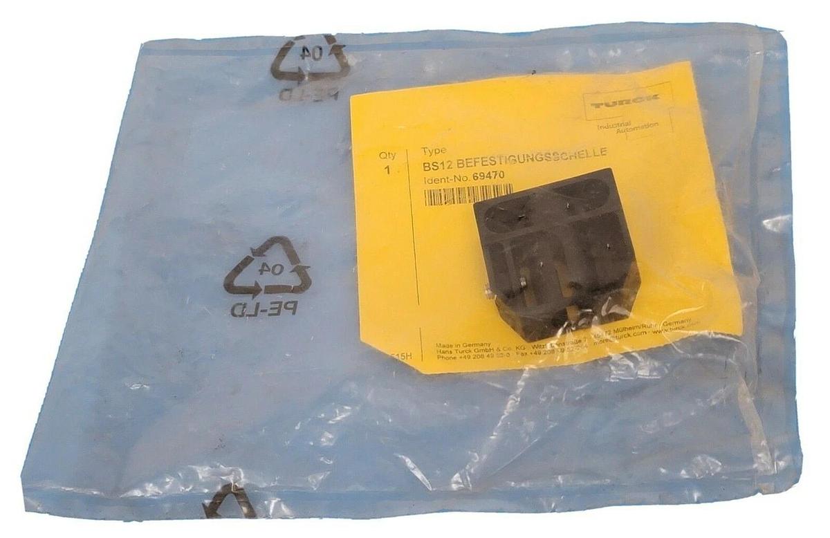 Used NEW TURCK BS12 BEFESTIGUNGSSCHELLE IDENT. NO. 69470