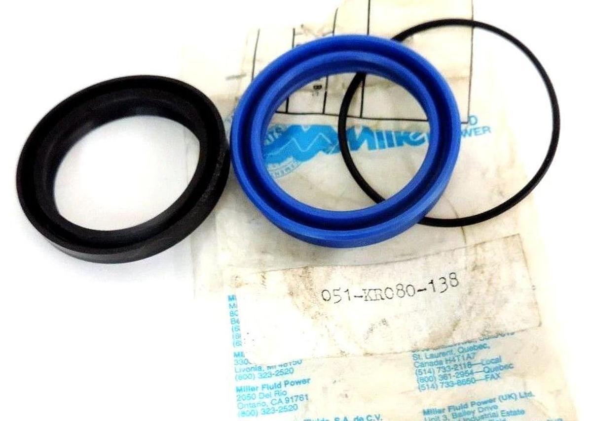 NEW MILLER FLUID POWER 051-KR080-00138 ROD SEAL KIT 051KR08000138