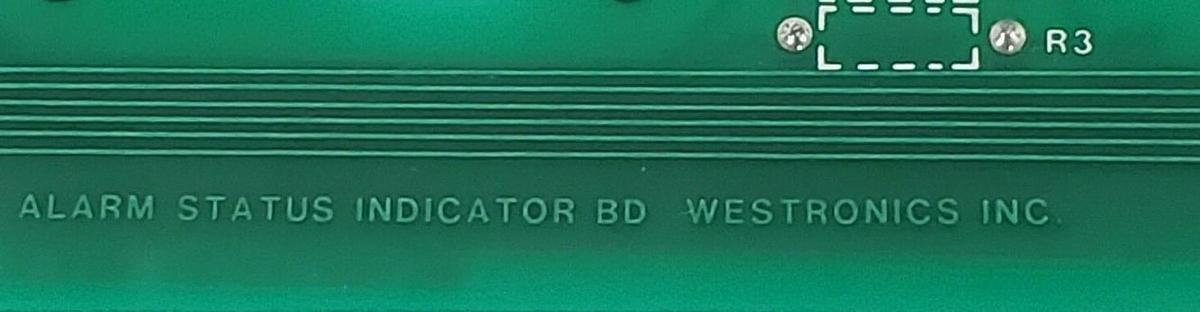 Used NEW WESTRONICS CB100162-01 REV. B ALARM STATUS INDICATOR BOARD