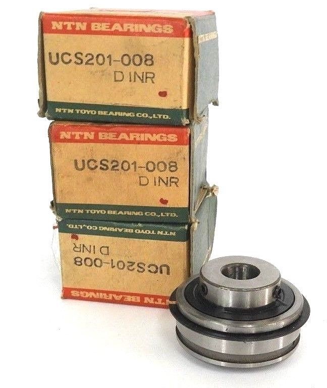 Used LOT OF 4 NEW NTN UCS201-008-D1NR BALL BEARING SINGLE ROW SEALED UCS201-008