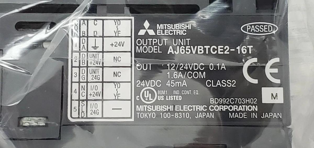 Used NIB MITSUBISHI ELECTRIC AJ65VBTCE2-16T MELSEC CC-LINK AJ65VBTCE216T, 24VDC