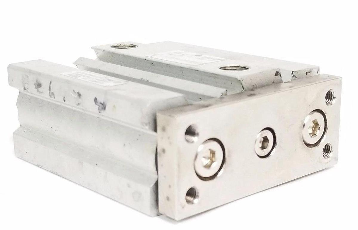 Used SMC MGQM20TN-40 COMPACT AIR SLIDE GUIDED CYLINDER, 145PSI / 1.0MPA
