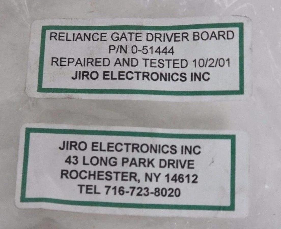 Refurbished REPAIRED RELIANCE ELECTRIC 0-51444 POWER SUPPLY BOARD 051444