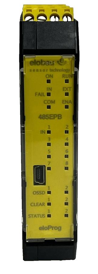 Used Elobau 485EPB eloProg Base Module Programmable Safety Controller 24V DC 8-Input