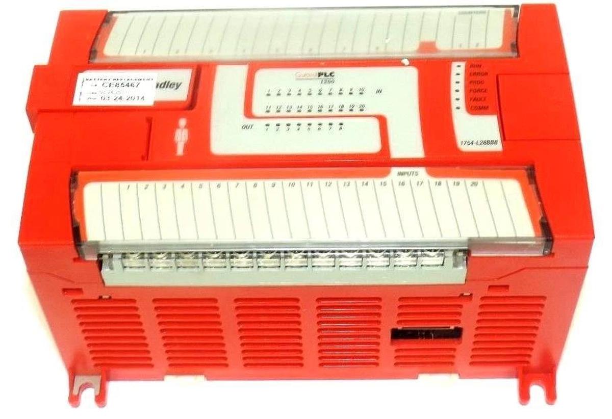 Used ALLEN BRADLEY 1754-L28BBB GUARDPLC 1200 1754L28BBB SER. B REV. A01 F/W REV V2.04