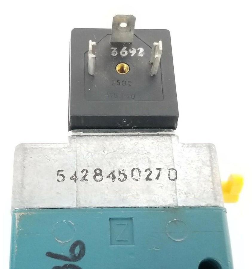 Used WABCO WESTINGHOUSE 572 227 7270 SOLENOID VALVE W/ W5140 COIL 110-115V 50-60HZ