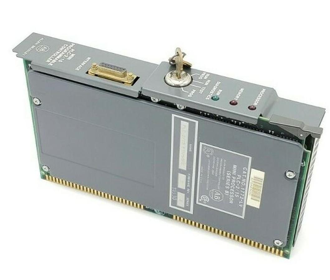 Used ALLEN BRADLEY 1772-LV PLC-2/15 MINI PROCESSOR 1772LV SER. B, F/W REV. 5 W/ KEYS