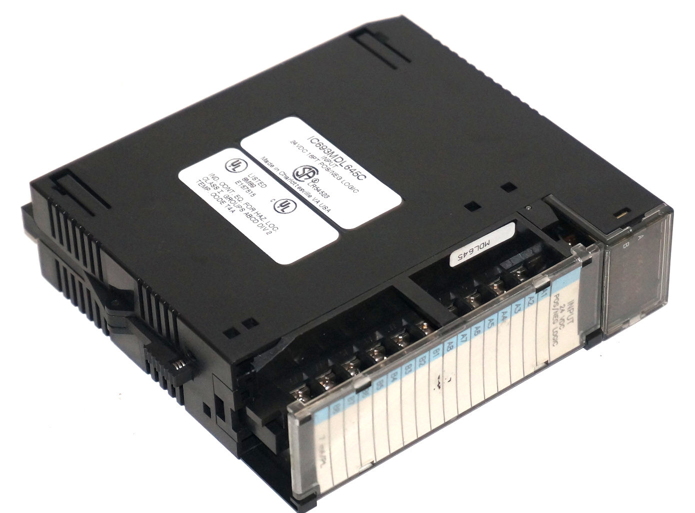Used GE FANUC IC693MDL645C INPUT MODULE 16PT POS/NEG LOGIC
