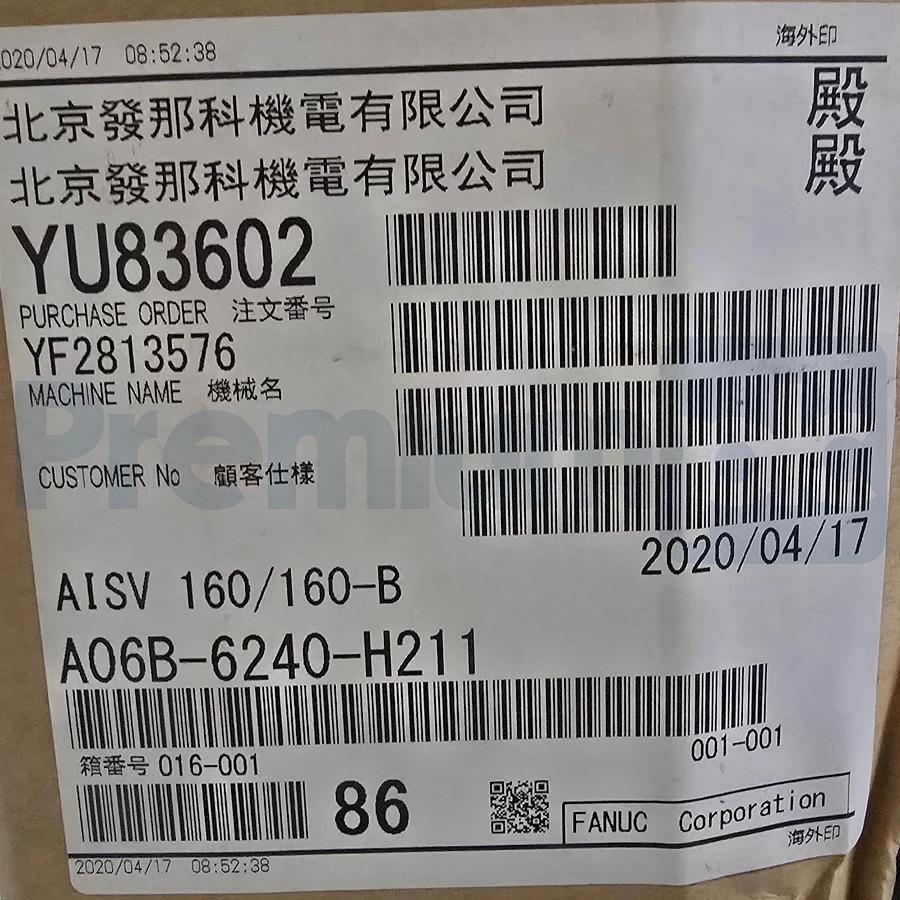 FANUC A06B-6240-H211 /F aiSV 160/160-B 2-AXIS SERVO AMPLIFIER A06B6240H211 NSMP