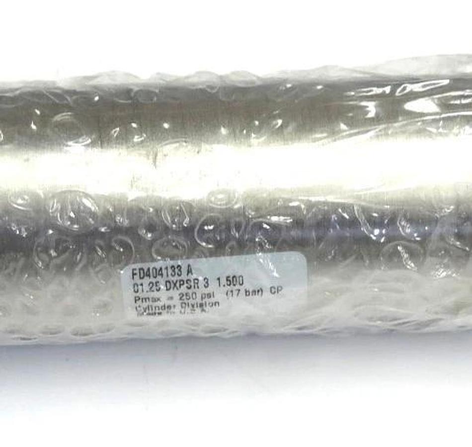 Used NEW PARKER 01.25 DXPSR 3 1.500 CYLINDER FD404133 A PMAX=250PSI (17 BAR) CP