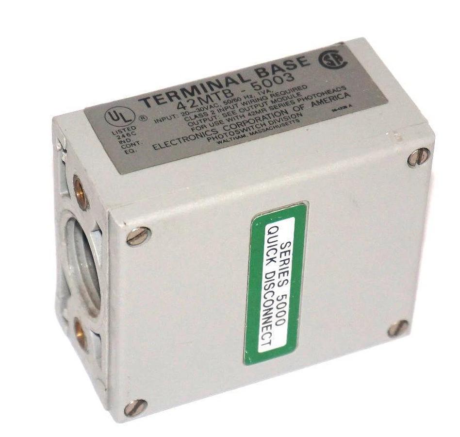 Used ALLEN BRADLEY/PHOTOSWITCH 42MTB-5003 TERMINAL BASE 42MTB5003