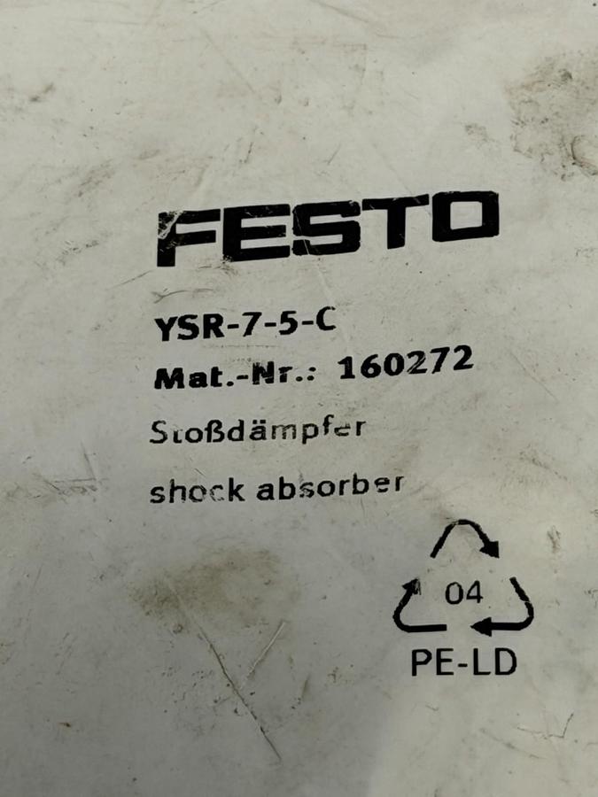 NEW FESTO YSR-7-5-C SHOCK ABSORBER MAT. NR. 106272 5MM STROKE